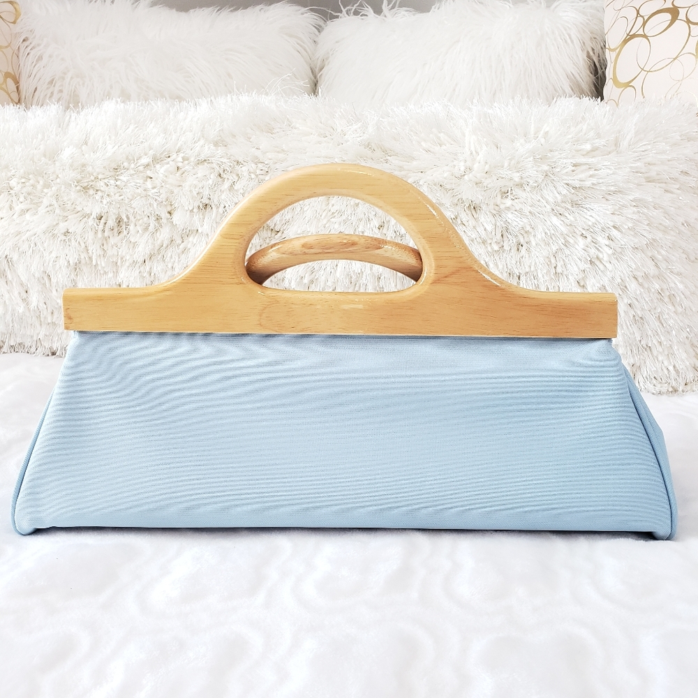 NEW Fashion Canvas Bag with Bamboo handle